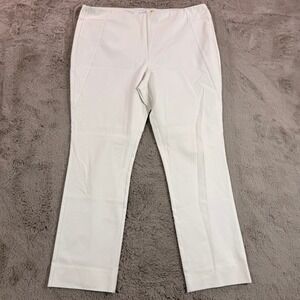 Lysse White XL Pull‎ On Bootcut Leggings Women's Stretch Career Pants Minimalist